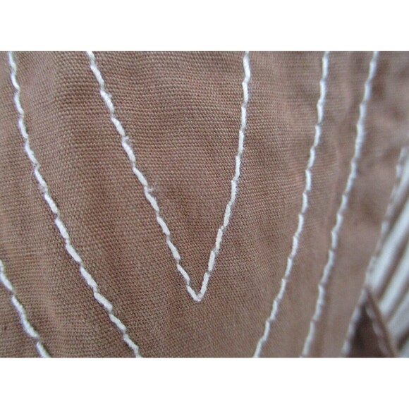 Plenty By Tracy Reese Tank Top Mini Dress Women’s Sm Brown/Cream Striped Bubble - Picture 15 of 15